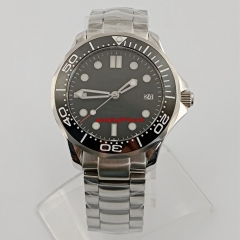 41mm sterile black dial ceramics bezel Luminous date Sapphire glass Seiko NH35 automatic men’s Watch