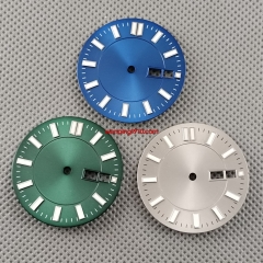 31mm Watch Dial With Date Sterile Fit Seiko NH36 NH36A Movement